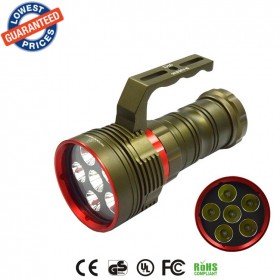 DX6 Underwater 200M Diving 9000Lm Flashlight 6 x XM-L2 LED torch lanterna Waterproof Flashlight 18650