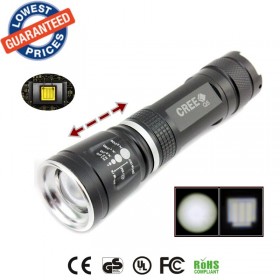 ALONEFIRE E803 CREE Q5 LED Zoom Flashlights Torches lamps for 18650 rechargeable battery