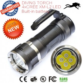 AloneFire C013 Waterproof LED Diving Flashlight 7000Lumens 4XCREE XML-L2 XML L2 Diving Torch Led Flash Light lanttern Flashlight Underwater Torch Light