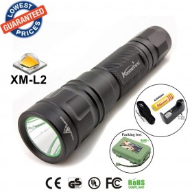 ALONEFIRE TK107 CREE XM-L2 led 2200Lumens Tactics spotlight Flashlights Torches lamps with 18650 battery/charger/Holster