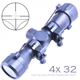 High definition 4x32 Hunting Scope Sight with laser coordinates Scope Telescopic telescope