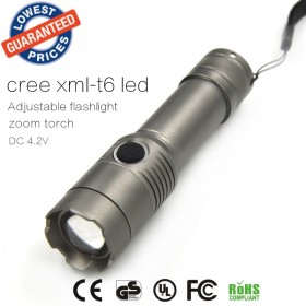 Z11 ZOOM flashlight CREE XML T6 2000LM waterproof led light 3 mode zoomable led flashlight adjustable flashlight 18650 battery torch lamp