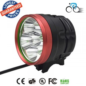 AloneFire BK-06 6T6 9000Lumen Bike Headlight Bicycle Front Light Farol Para Bicicleta HeadLamp Cycling+6800mAh Battery Pack