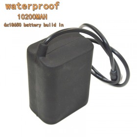 AloneFire 10200mAh waterproof Rechargeable 6*18650 8.4V Battery Pack for Bicyle Light headlamp protection bag