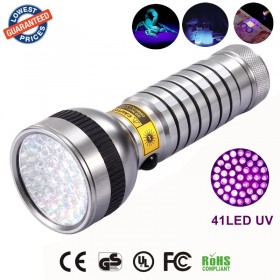 AloneFire 41 LED UV Light 395-400nm LED UV Flashlight UV Torch