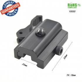 Y0055 QD Quick Detach Cam Lock Bipod Sling Adapter Mount for Picatinny Weaver Rail 20mm Bipod or Sling Swivel Airsoft or Paintball