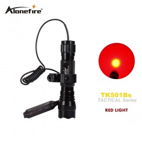 501B Tactical Flashlight led Red light Hunting Torch Spotlight Shotgun lighting +Tactical mount+Remote switch