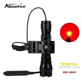 501B Tactical Flashlight led Red light Hunting Torch Spotlight Shotgun lighting +Tactical scope mount+Remote switch