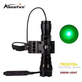 501B led green light Tactical Flashlight Hunting Rifle Torch Shotgun lighting Shot Gun Mount+Tactical mount+Remote switch