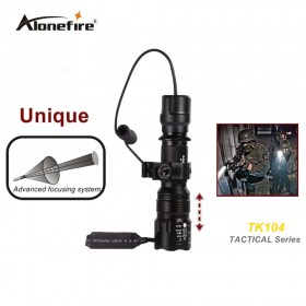 TK104 L2 LED Tactical Gun Flashlight 2200LM 5 mode Pistol Handgun Torch Light Lamp Taschenlampe+gun scope mount+remote switch