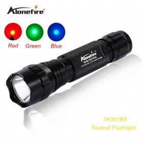501B CREE XML T6 Outdoor Hunting Tactical Flashlight Green/Red/Blue Light LED Tactical Flashlight Torch Lanterna Mini Torch