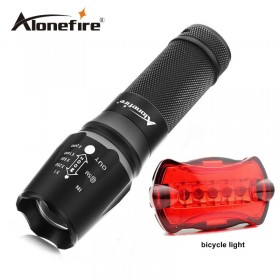 X800 xm-l xml t6 zoomable adjustable waterproof modes 2000 lumen LED flashlight torch camp+bicycle bike light