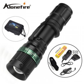 E3 1set led 2000Lumens adjustable Zoom flashlights torches light lamps 3Modes torch for 18650 rechargeable or aaa interna led