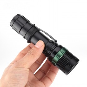 E3 2000LM Zoomable LED Flashlight Torch Zoom Lamp Light XPE Q5 adjustable LED Flashlight Black linternas