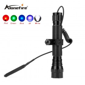 501C 1set Tactical LED Flashlight Handheld Tactical Torch Water Resistant Lamp for Outdoor Sports+scope mounts+remote pressure switch
