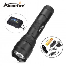 502B 1set Tactical Flashlight XML T6 LED Torch Lamp Lantern linterna led Flashlight tatica light lantern+Rechargeable 18650 battery+car charger