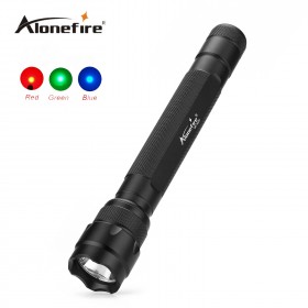 502D Tactical Hunting Flashlight Pistol Light Tactical Flashlight LED Red/blue/green Light for 2x18650 Rechargeable battery