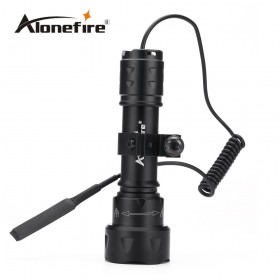 TK20 1set LED Flashlight Torch Lanterna Tactical Penlight Zoomable In Out Lights Lamp Zoom Light Self Defense+scope mounts+Remote switch