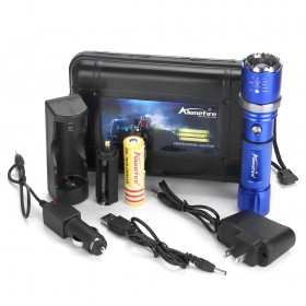 ALONEFIRE X22 CREE XPE Q5 LED Rotate Zoomable Attack head Outdoor LED Flashlights Torch with battery USB charger accessories