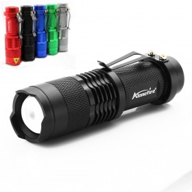 ALONEFIRE SK68 CREE XPE Q5 LED 3 model Portable Zoomable Mini Flashlight torches Adjustable Focus flash Light Lamp For AA or 14500