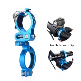 TrustFire HE02 Outdoor Sports Cycling Bike Flashlight Mount Holder Bike Torch Holder Support Clip Clamp Lantern Bike Black Bicycle Accessories