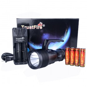 50M Diving flashlight TrustFire DF009 led diving light CREE XHP70 Rechargeable torch 18650 battery flash light lanterna - 1set