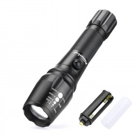 Alonefire G900 CREE XM-L T6 LED Aluminum Waterproof Zoomable Flashlight Torch light for 18650 Rechargeable or AAA Battery