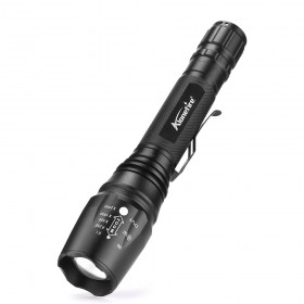Alonefire H200 CREE XM-L T6 LED High power Tactical Waterproof Zoomable Flashlight Torch light for 2x18650 Rechargeable battery