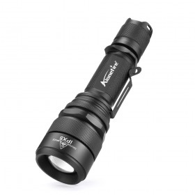 Alonefire G910 CREE XM-L T6 LED Tactical Zoomable USB Flashlight Torch light for 18650 Rechargeable Battery