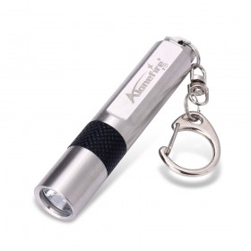 ALONDFIRE S107 CREE XPE Q5 LED Stainless steel waterproof 3-Mode Mini flashlight Keychain light for AAA or 10440 Rechargeable batteries