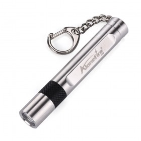 ALONDFIRE S105 CREE XPE Q5 LED Stainless steel waterproof 3-Mode Mini EDC flashlight Keychain light for AAA or 10440 Rechargeable battery
