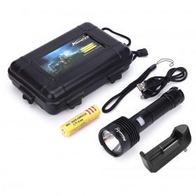 Alonefire X150 CREE XM-L2 LED USB led Flashlight Torch light With 18650 Rechargeable Battery