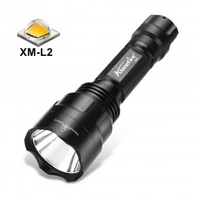 ALONEFIR C8s Cree XM-L2 LED Tactical Flashlight Torch light for 18650 Rechargeable battery