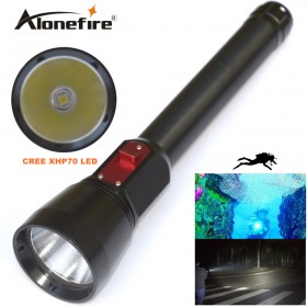 DV16 Underwater 100m Diving Flashlight 5000 Lumens CREE XHP70 LED Scuba Flashlight Diver Torch Light 3 Mode for 3x 26650 battery