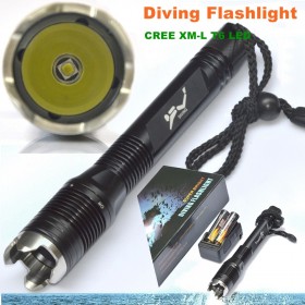 TR-J2 CREE 1000 Lumens Diving Flashlight J2 CREE XML T6 4-Mode LED Flashlight