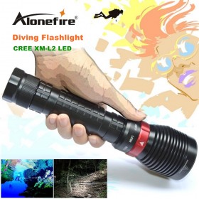 XY001 Underwater Diving Flashlight Torch XM-L2 LED Light Lamp Waterproof 2500Lm L2 LED Light by 18650 Battery For Driving