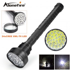 Alonefire HF24 CREE XM-T6 24xT6 LED 38000 lumens High power 5Mode Glare 24T6 LED lashlight Torch Working lamp floodlight accent light camping lantern
