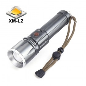 AloneFire X900 High power CREE XM-L2 LED Zoomable LED Flashlight Torch For 26650 or 18650 Battery
