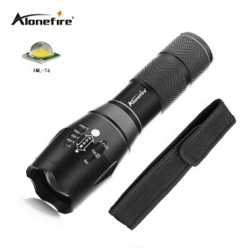 AloneFire G700/E17 Bright XML T6 3800LM LED Tactical Flashlight Portable Waterproof Torch with Adjustable Focus and 5 Modes for Camping Hiking