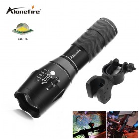 AloneFire G700/E17 XM-L T6 Zoomable 3800LM led Flashlight Bike Light Front Torch Waterproof Adjustable Focus Zoom Torch Lights+bike clip
