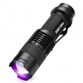 ALONEFIRE SK68uv 365nm mini Zoom UV ultraviolet light to detector lamp flashlight