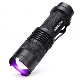 ALONEFIRE SK68uv 395nm mini Zoom UV ultraviolet light to detector lamp flashlight