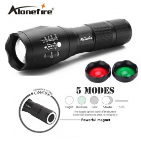 AloneFire G700-N 3800LM Cree led flashlight XML T6 LED White/Green/Red Tactical flashlight Handheld Hunting Camping Lantern