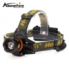 AloneFire HP82 4Modes LED Headlamp 90 Degrees Adjustable Head Lamp Waterproof Rechargeable Cycling Fishing Headlight
