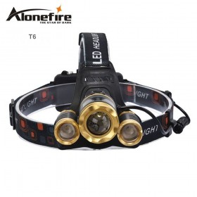 AloneFire HP21 8000Lm T6+2R5 headlamps xml t6 led headlight fishing light outdoor lighting led camping headlamp