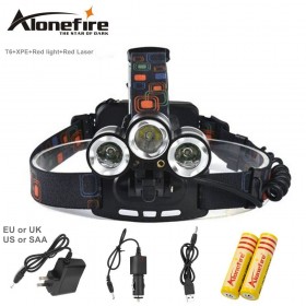 AloneFire HP92 8000Lm xml T6 led headlight head lamp 18650 rechargeable battery flashlight head torch lights+battery+charger