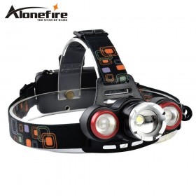 AloneFire HP93 T6 Zoomable headlamp zoom camping light led Rechargeable Headlamp CREE XM-L T6 + 2*LTS 6000 Lumens Flashlight