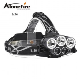 AloneFire HP25 8000LM led headlamp head light XML-T6 head lamp 6mode outdoor camping headlight lamp