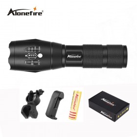 AloneFire E17 CREE T6 LED Flashlight Zoomable LED Torch 3800lm led Focus zoom light for 18650 Rechargeable Battery