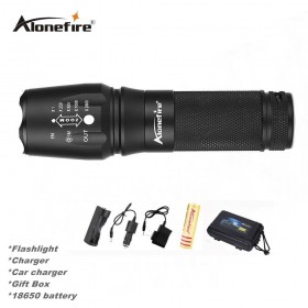 AloneFire E26 Zoomable 26650 Flashlight T6 Led Rechargeable Waterproof Torch zoom 18650 flashlight